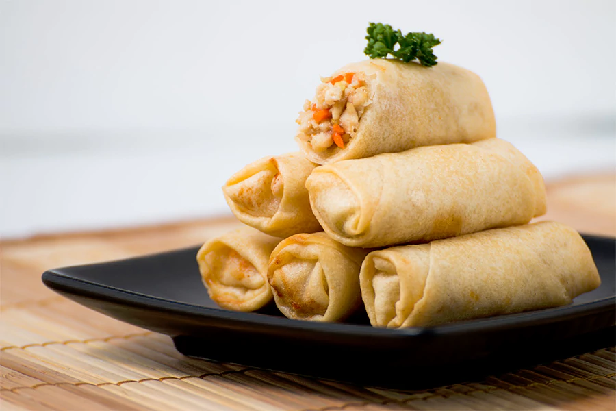 About us 3 frozen spring rolls